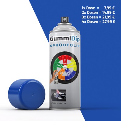 Gummi Dip Sprühfolie - Blau matt - Spray