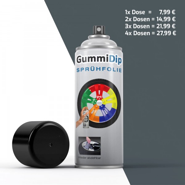 Gummi Dip Sprühfolie - Eisengrau matt - Spray