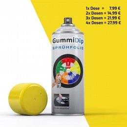 Gummi Dip Sprühfolie - Gelb matt - Spray