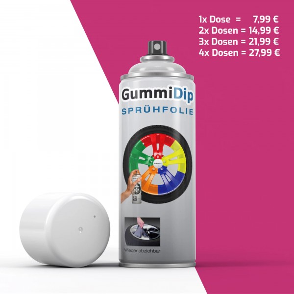 Gummi Dip Sprühfolie - magenta matt - Spray  