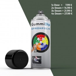 Gummi Dip Sprühfolie - Tarn Grün matt - Camo-Spray
