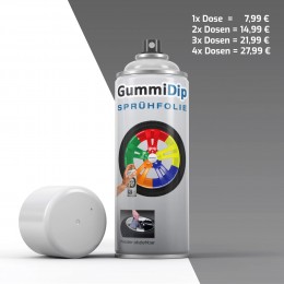 Gummi Dip Sprühfolie - Silber-Metallic matt - Effekt Spray