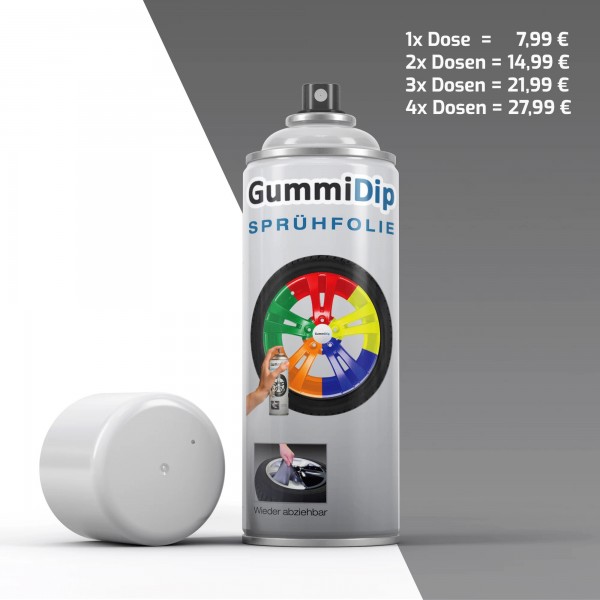 Gummi Dip Sprühfolie - Silber-Metallic matt - Effekt Spray