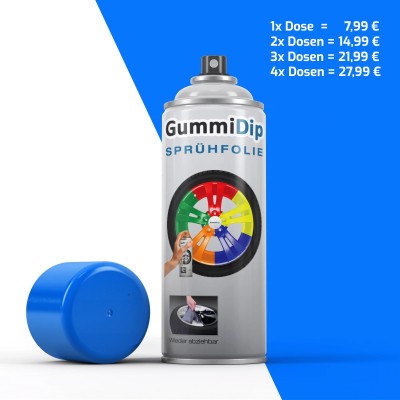 Gummi Dip Sprühfolie - Neon-Blau matt - Blaze Spray