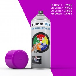Gummi Dip Sprühfolie - Neon-Lila matt - Blaze Spray