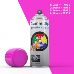 Gummi Dip Sprühfolie - Neon-Pink matt - Blaze Spray