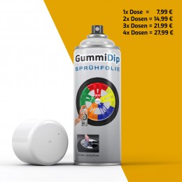 Gummi Dip Sprühfolie - postgelb matt - Spray  