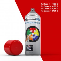 Gummi Dip Sprühfolie - Rot matt - Spray