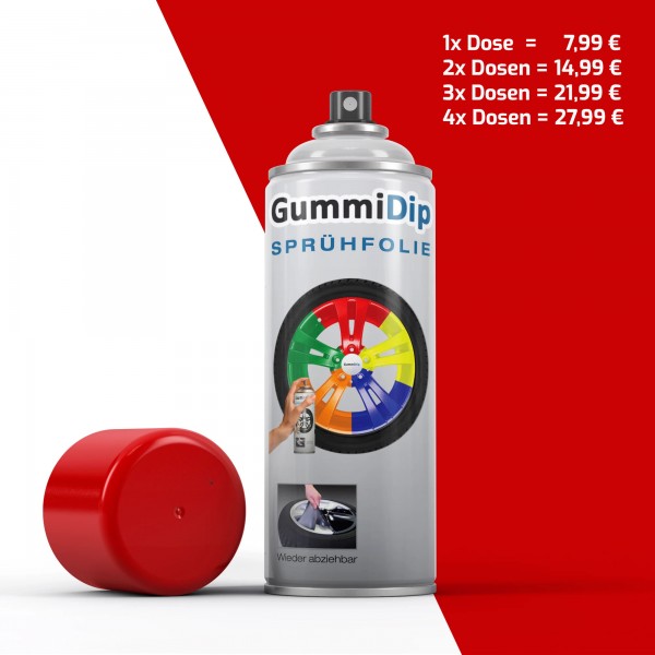 Gummi Dip Sprühfolie - Rot matt - Spray