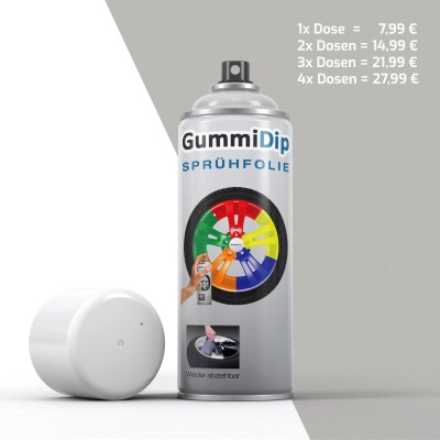 Gummi Dip Sprühfolie - Transparent glänzend - Spray