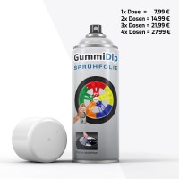 Gummi Dip Sprühfolie - weiss matt - Spray  