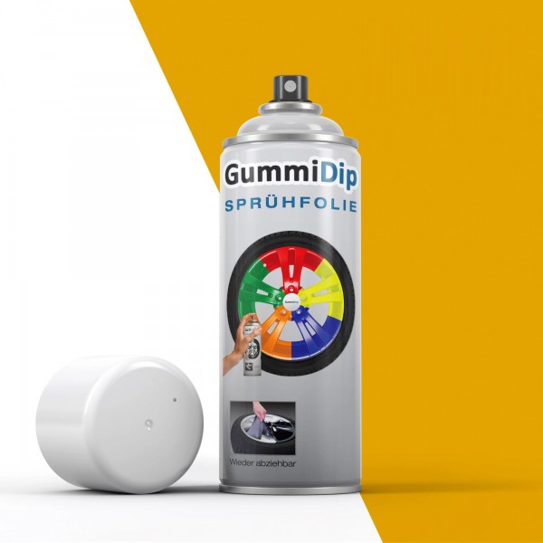 Gummi Dip Sprühfolie - postgelb matt - Spray  