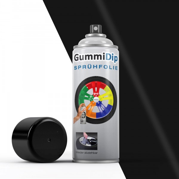 Gummi Dip Sprühfolie - schwarz glänzend - Spray  